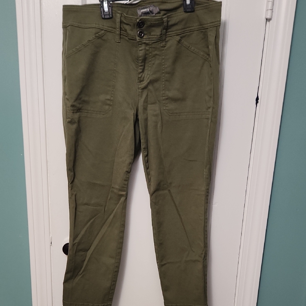 torrid Olive Green Cropped Ankle Pants